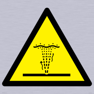 W515 Warning: Geyser (water/air) water jet